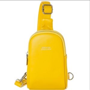 NEICOA Small Sling Bag For Women Trendy Crossbody Fanny Packs Faux Leather Chest